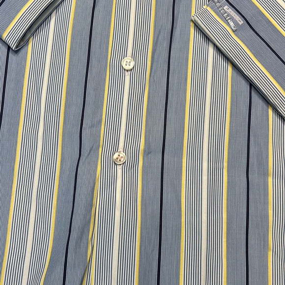 Pink Thomas Pink Men’s Striped Button Down Shirt Size 17 1/2 Slim Fit - Picture 2 of 6